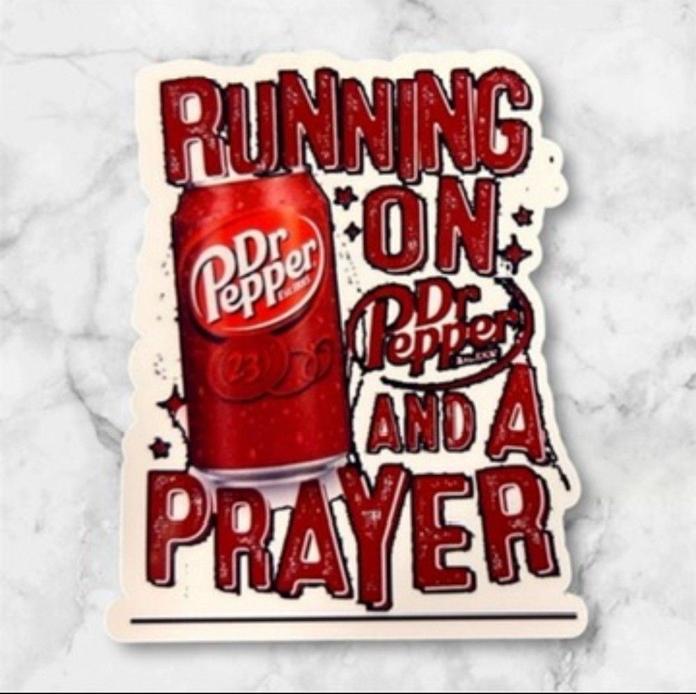 Handmade Dr pepper Sticker