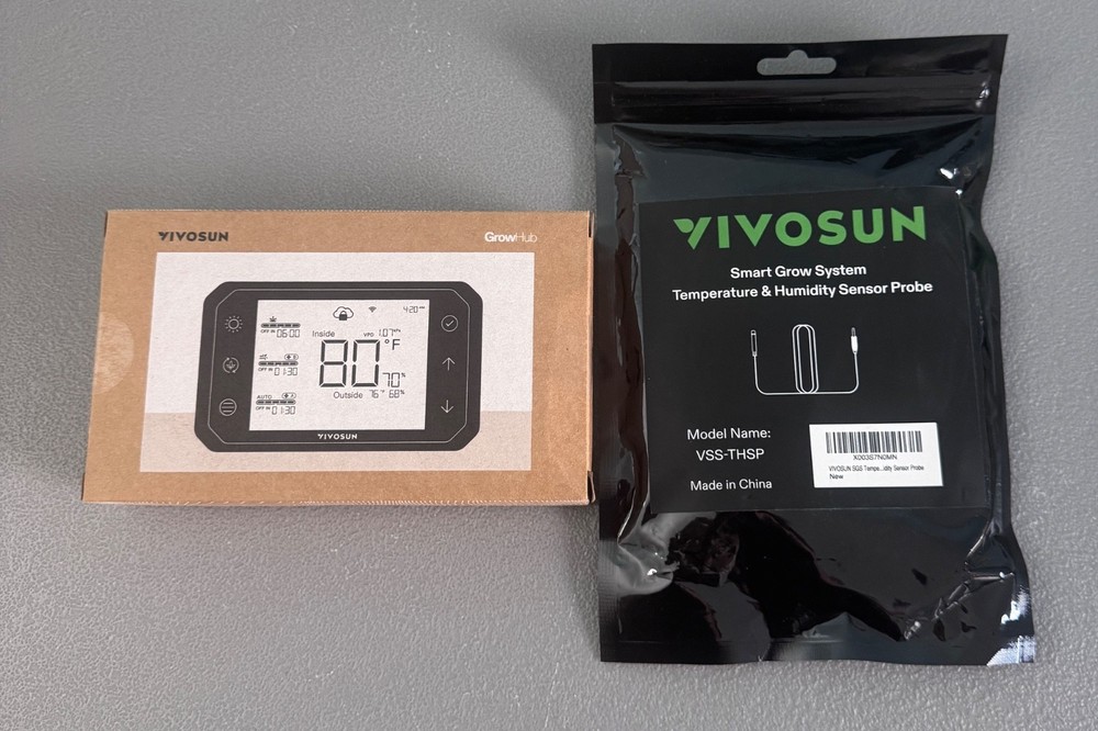 Vivosun E42A Grow Hub Smart Environmental Controller w Temp Sensor Probe NEW