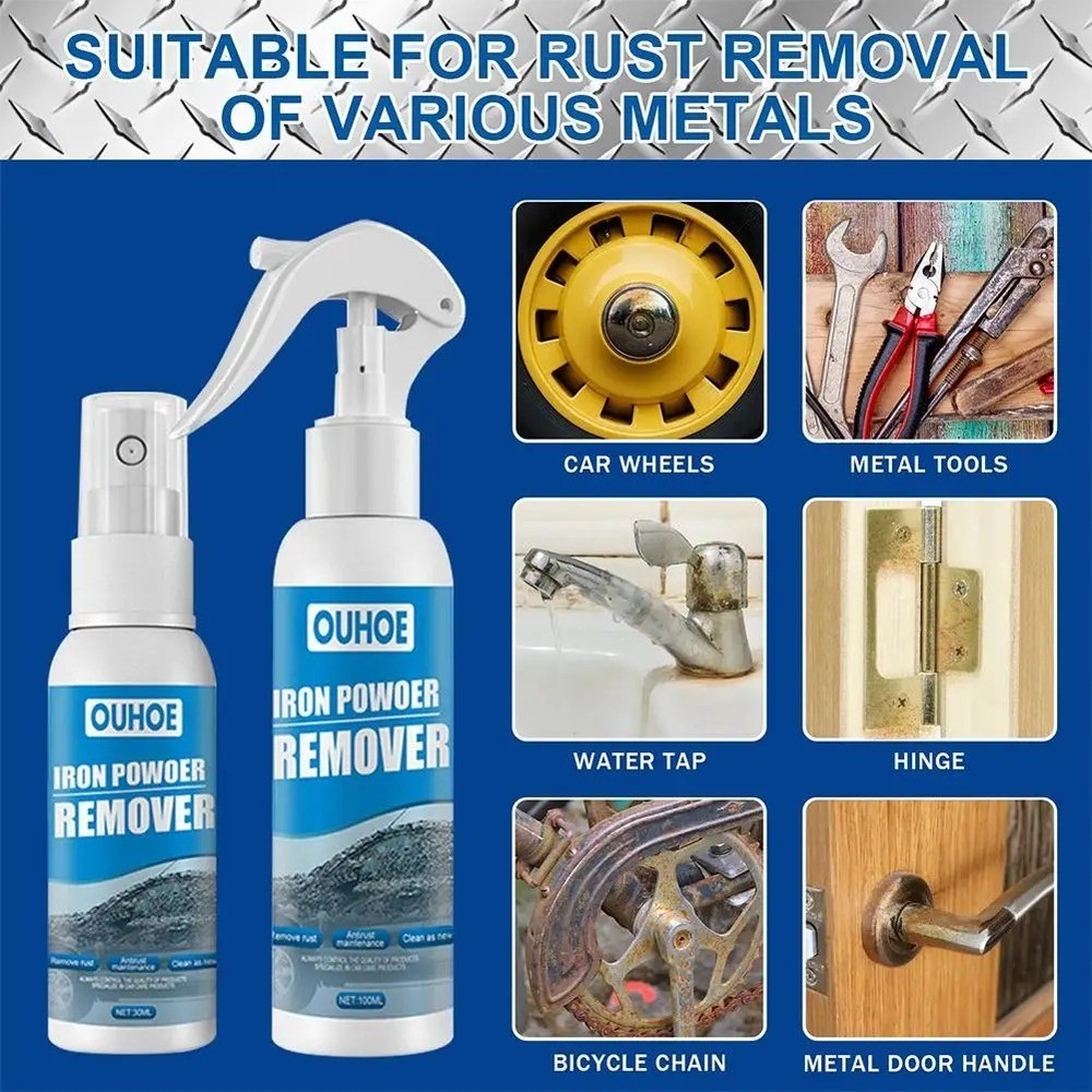 Multi-purpose Car Rust Removal Spray Rust Remover Rust Inhibitor Derusting |us~