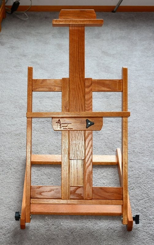AMERICAN SOLID OAK LARGE TABLETOP EASEL