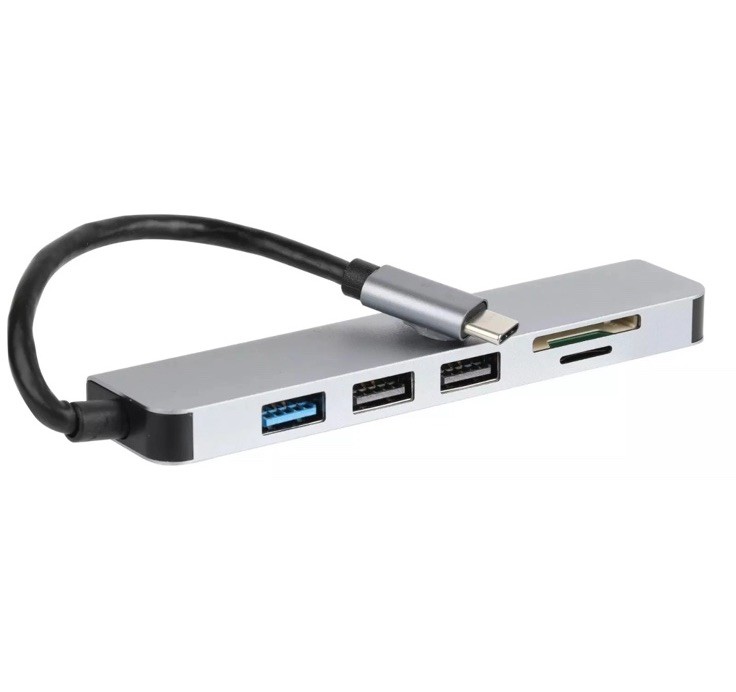 Vivitar Multi-Port USB Hub with SD Micro SD & Compact Flash Card Reader