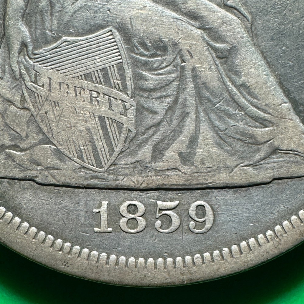 1859-O Liberty Seated Silver Dollar 7228