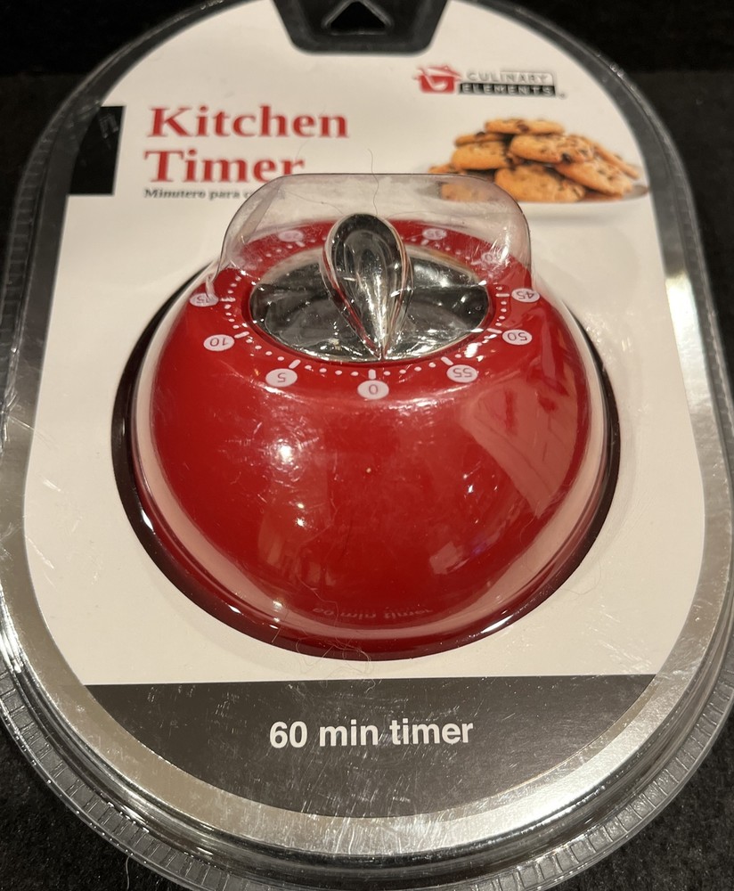New Red 60 Minute Kitchen Timer by Culinary Elements