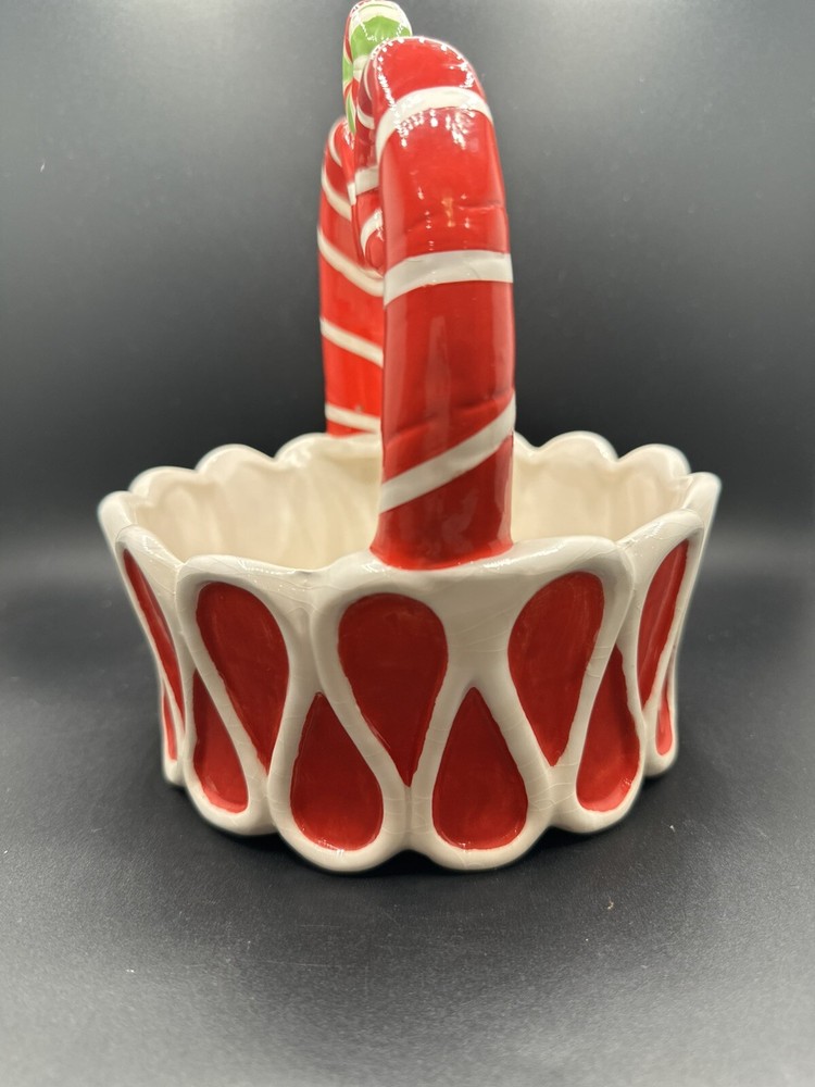 Ceramic Peppermint Basket