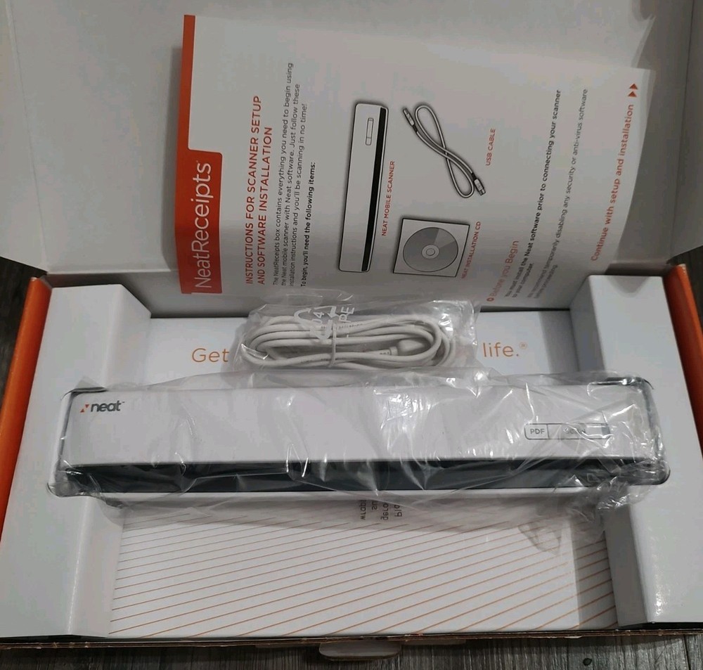 NeatReceipts Mobile Document Scanner Digital Filing System USB PC/Mac Missing CD