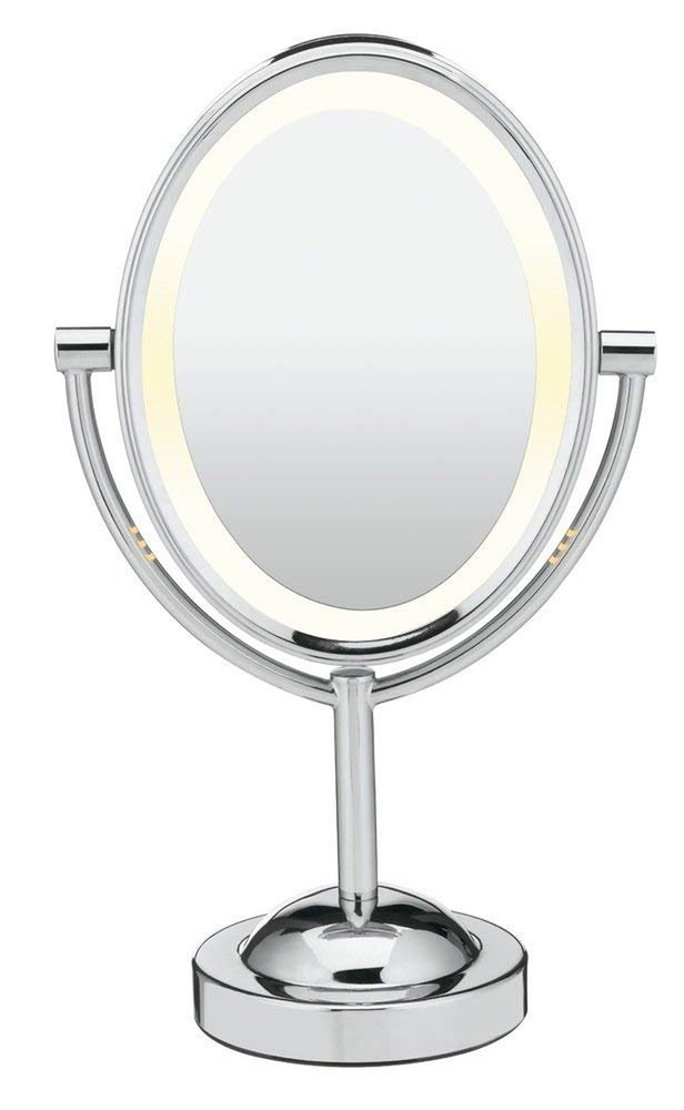 Lighted Makeup Mirror, LED Vanity Mirror, 1X/7X Magnifying Mirror, Double Sid...