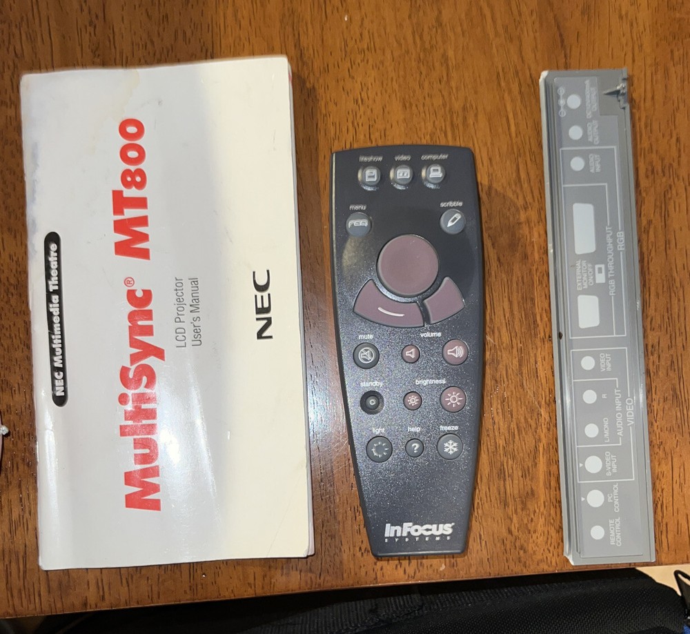 NEC MultiSync MT800 TFT LCD Projector Tested And Working! Read Desc!