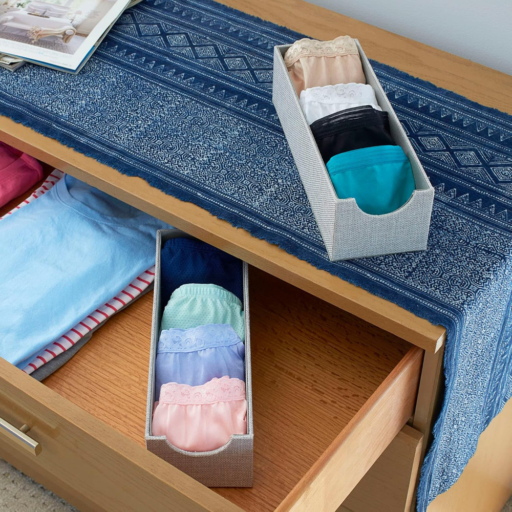 Narrow Organizer Tray 2 Pack, Gray