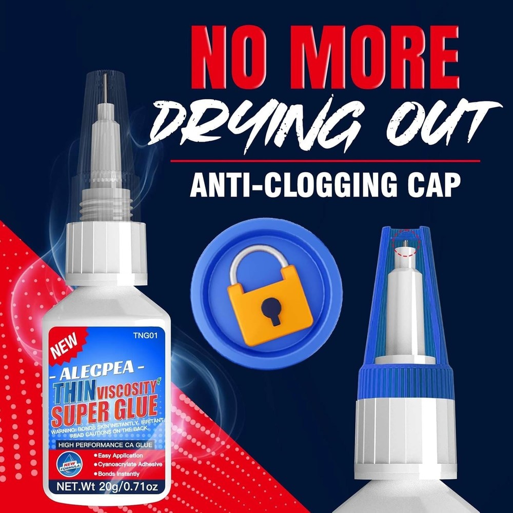 20g Thin CA Glue Fast Cure for Hobbies, Wood, Models & Precision Work