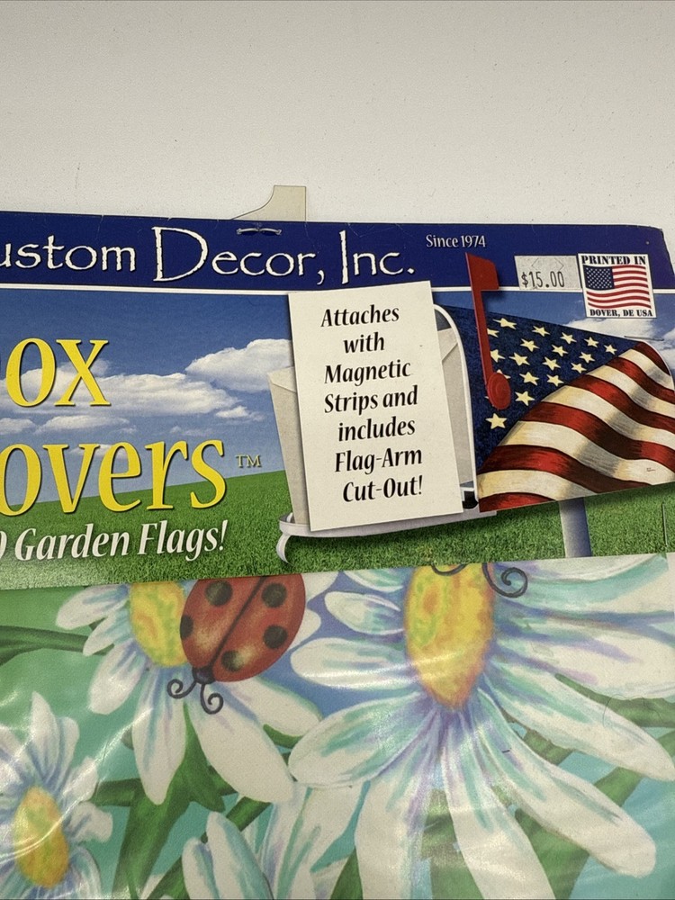 Custom Decor Standard Mailbox Cover Ladybugs NIB