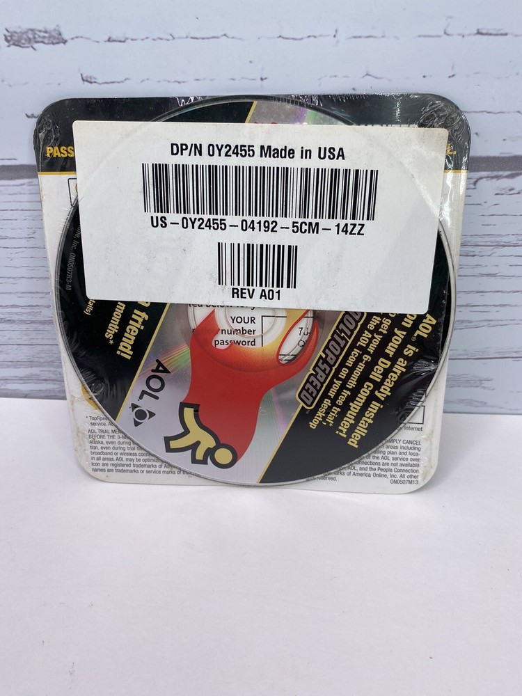 AOL America Online Top Speed THINK FAST Install Disk Software New Sealed