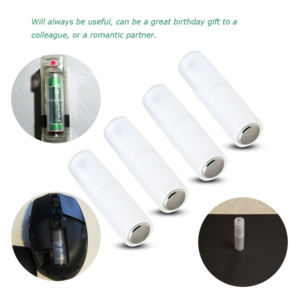 18Pcs AAA to AA Size Battery Converter Case Adapter Plastic Battery Holder Case