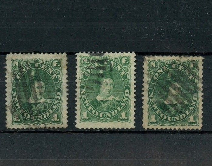 Newfoundland #44 & #45 SUPERB copies, only right one left, Canada used