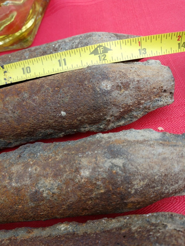 6 Vintage Cast Iron Window Weights