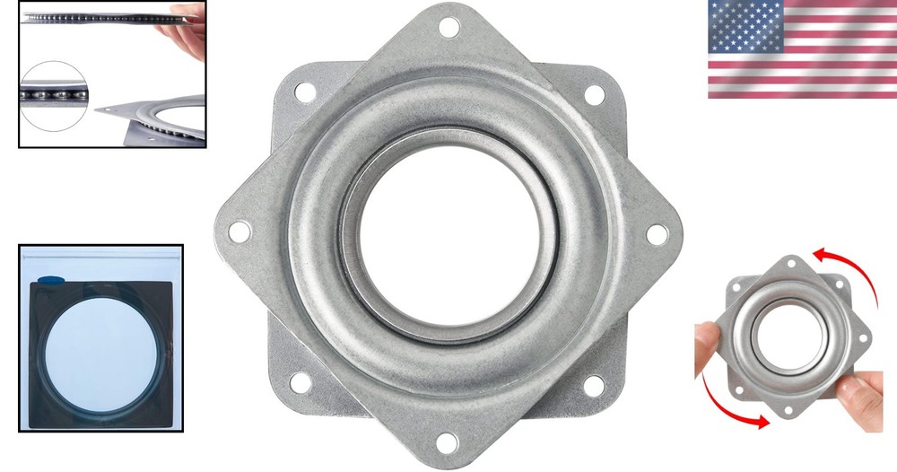 Effortless 2" Lazy Susan Turntable - 200 LBS Load Capacity, Low Profile Design