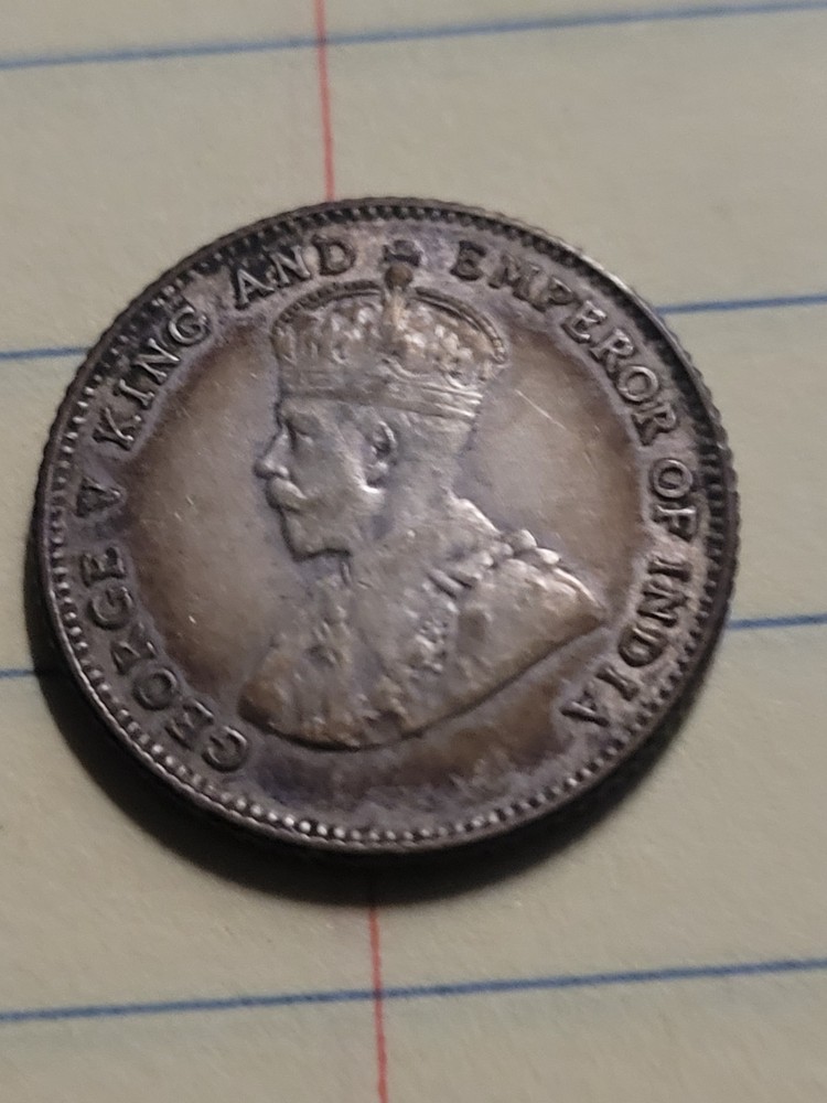1926 Straits Settlements 10 Cent Coin (VF)