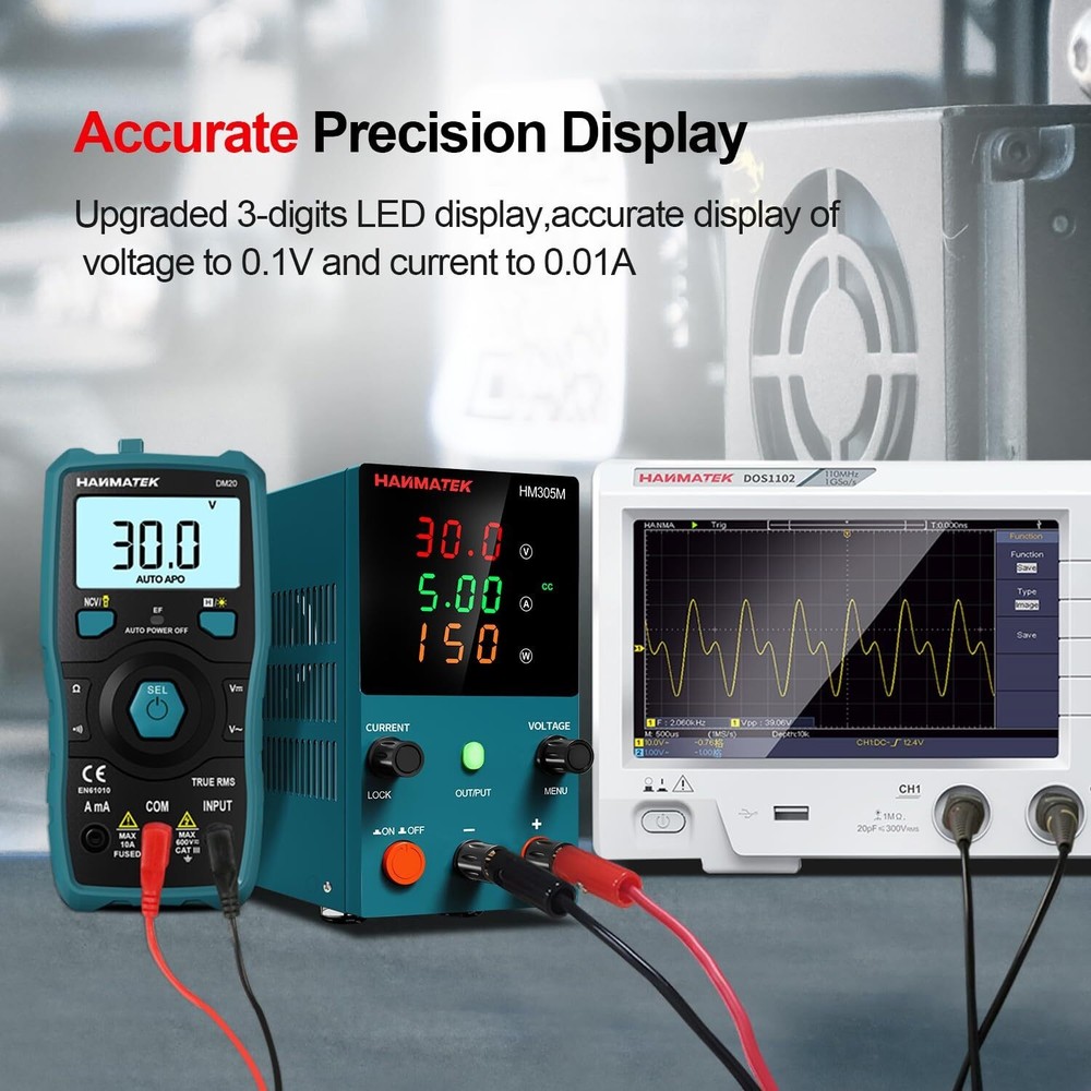 DC Power Supply 0-30 V 0-5 A Mini Variable Switching Digital Bench Power Supply