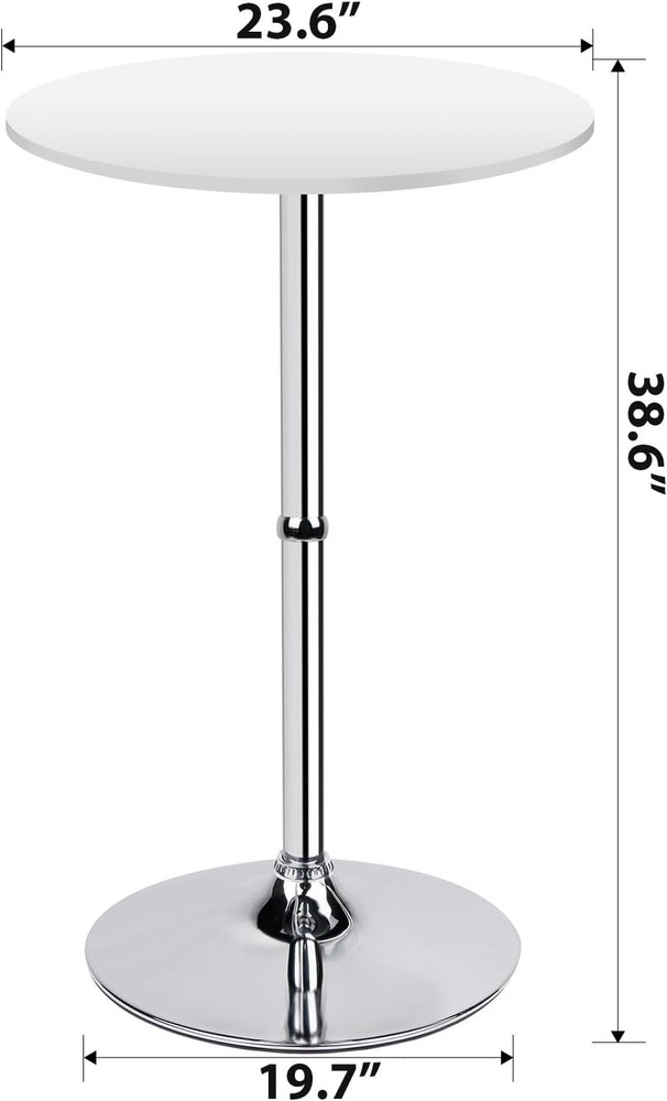 Leopard MDF Round Top Not Adjustable 41 INCHES Height Bar Table Pub Table W/