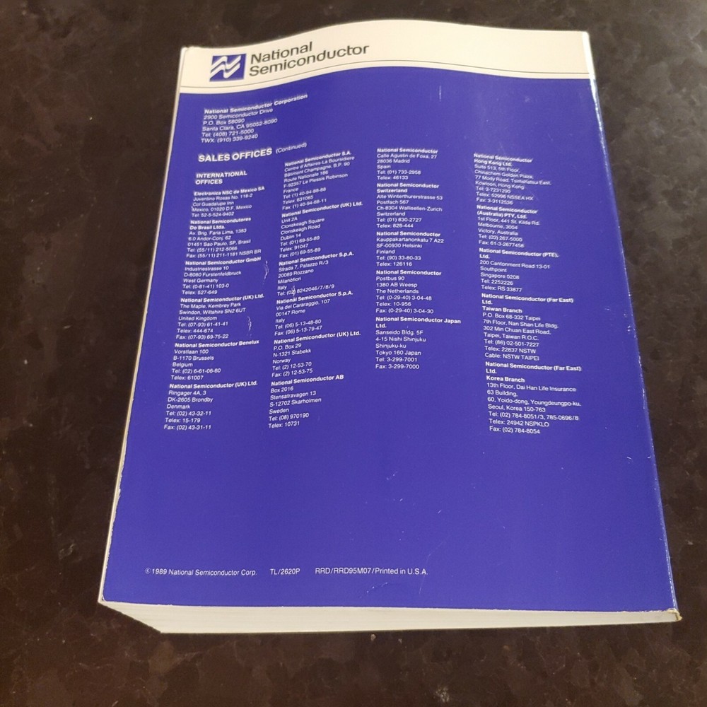 1989 National Semiconductor Data Acquisition Linear Devices Databook