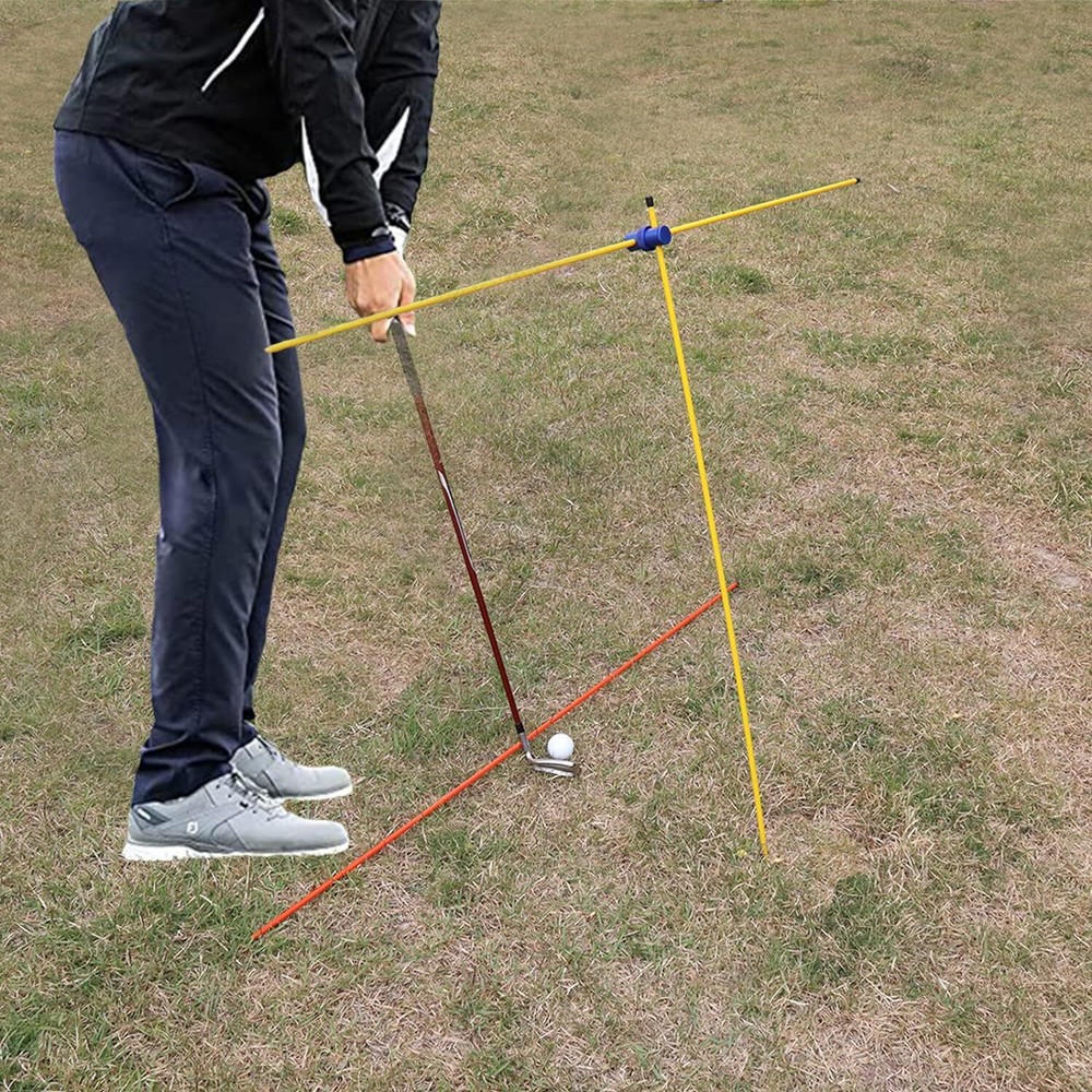 Alignment Stick Connector for Indoor Outdoor Golf Swing