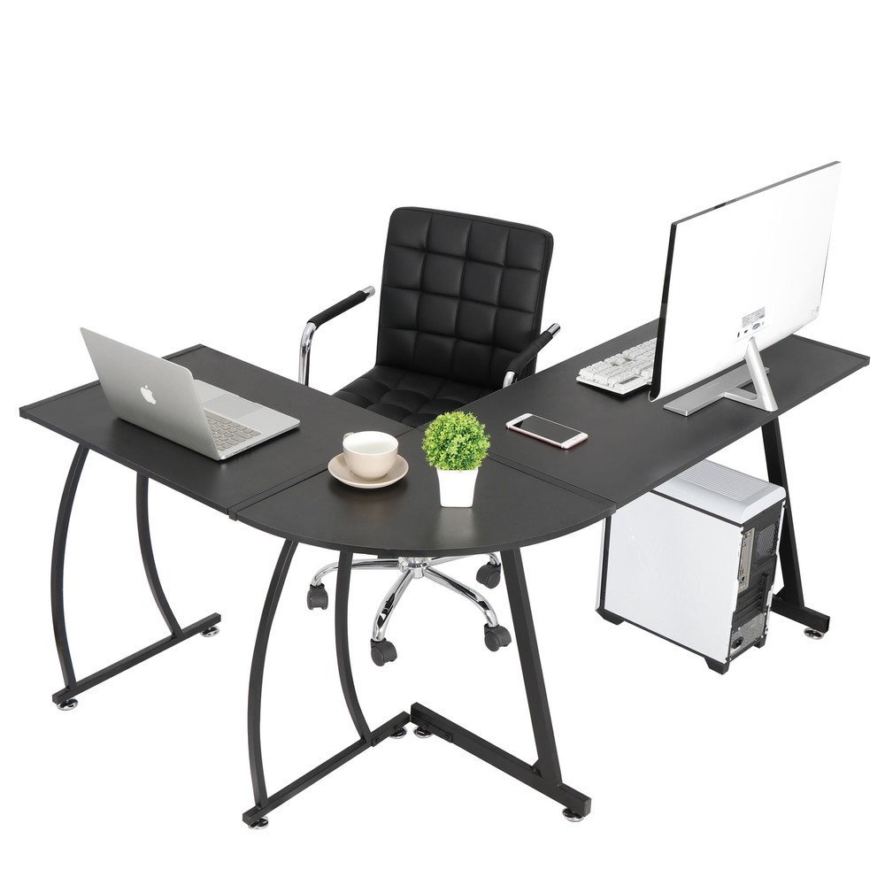 58" L Shaped Computer Desk L Shaped Corner Desk Laptop Study Writing Table