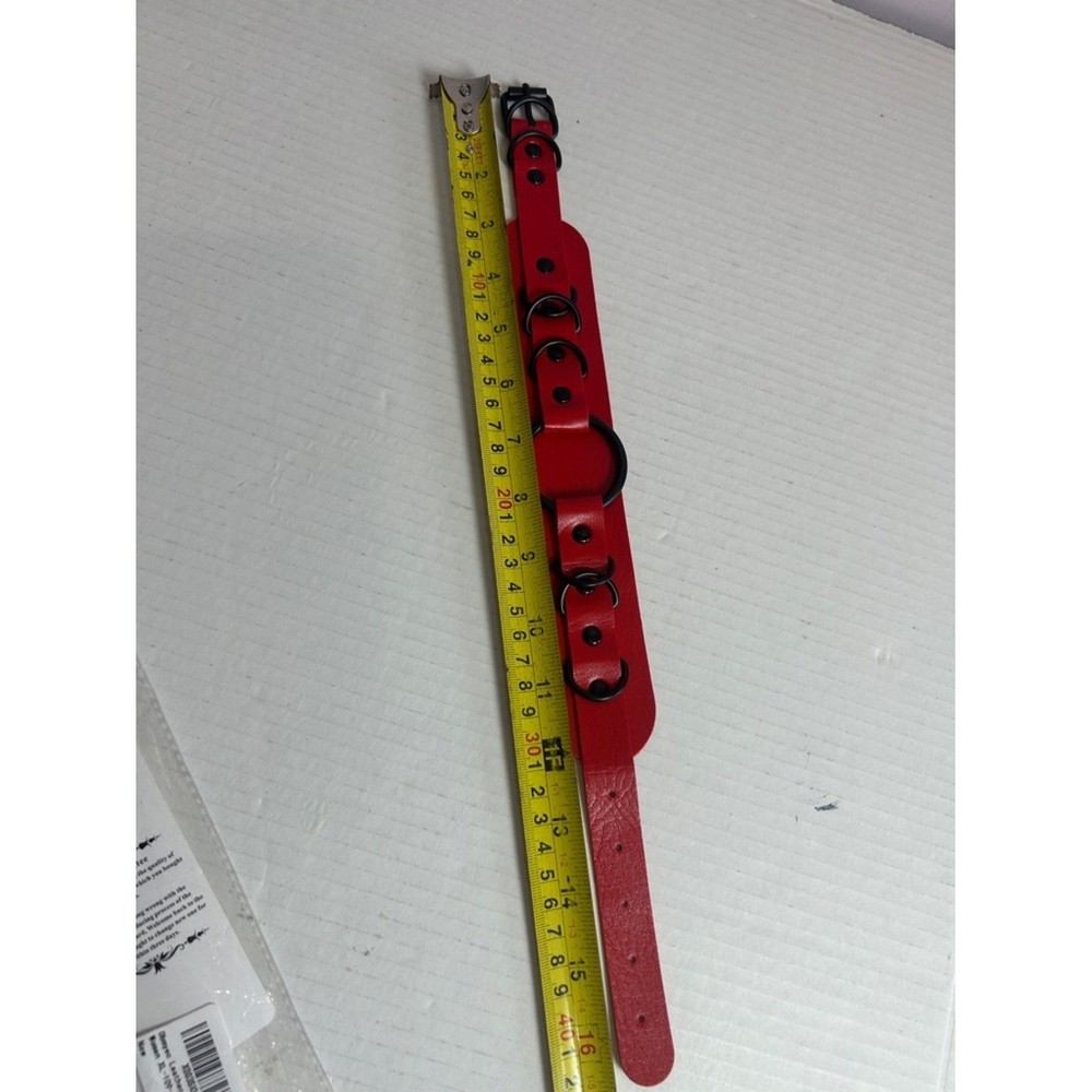 ROWAGY Red Leather Chocker for Women.