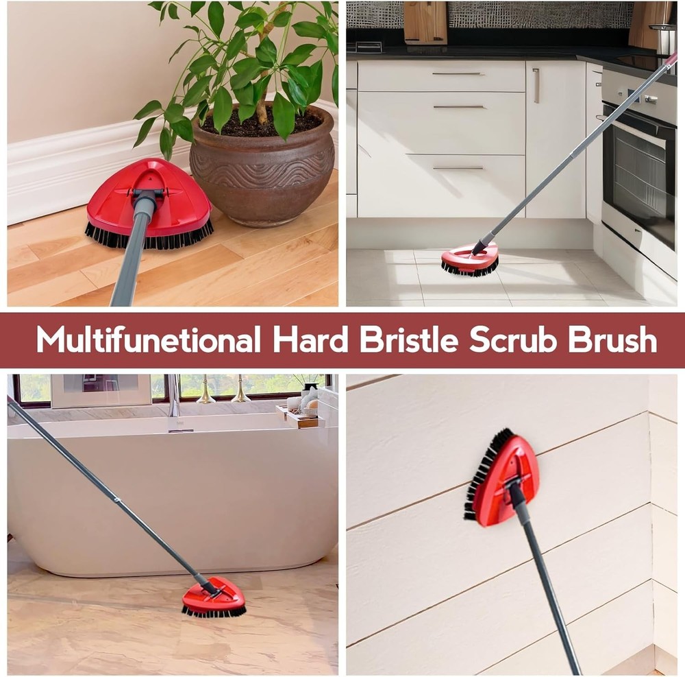 Versatile Oceda 2-Piece Scrubber Brush Set - Perfect for Kitchen, Bath & Tile