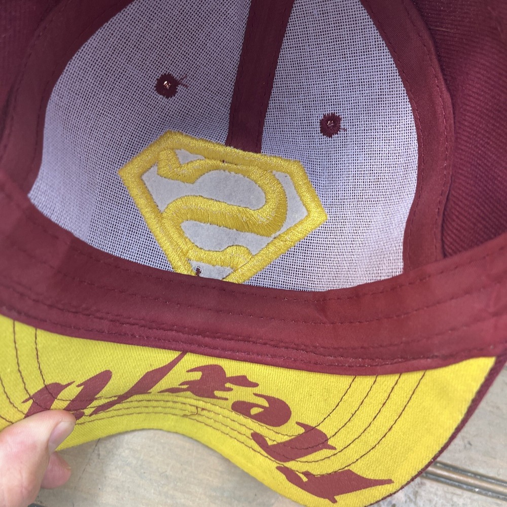 Superman Logo Cap Flex Fit Hat Adjustable Strap Action Comics Embroidered Hat2