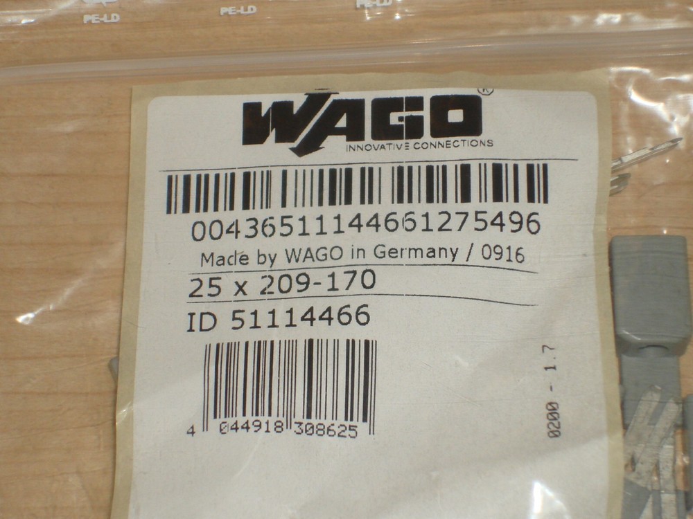 25 WAGO 209-170 Test Plug Adapters. Germany