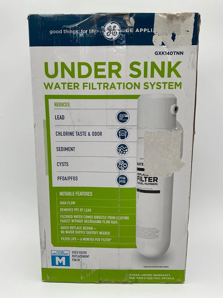 GE HIGH FLOW WATER FILTRATION SYSTEM UNDER SINK - GXK140TNN