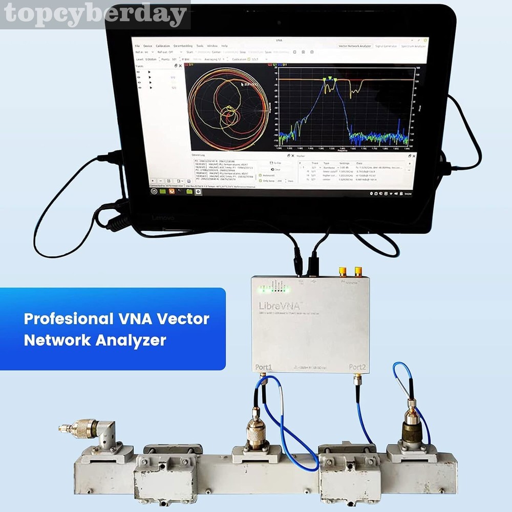 LibreVNA 2.0 Upgraded 100kHz-6GHz Vector Network Analyzer USB Full 2-Port VNA A
