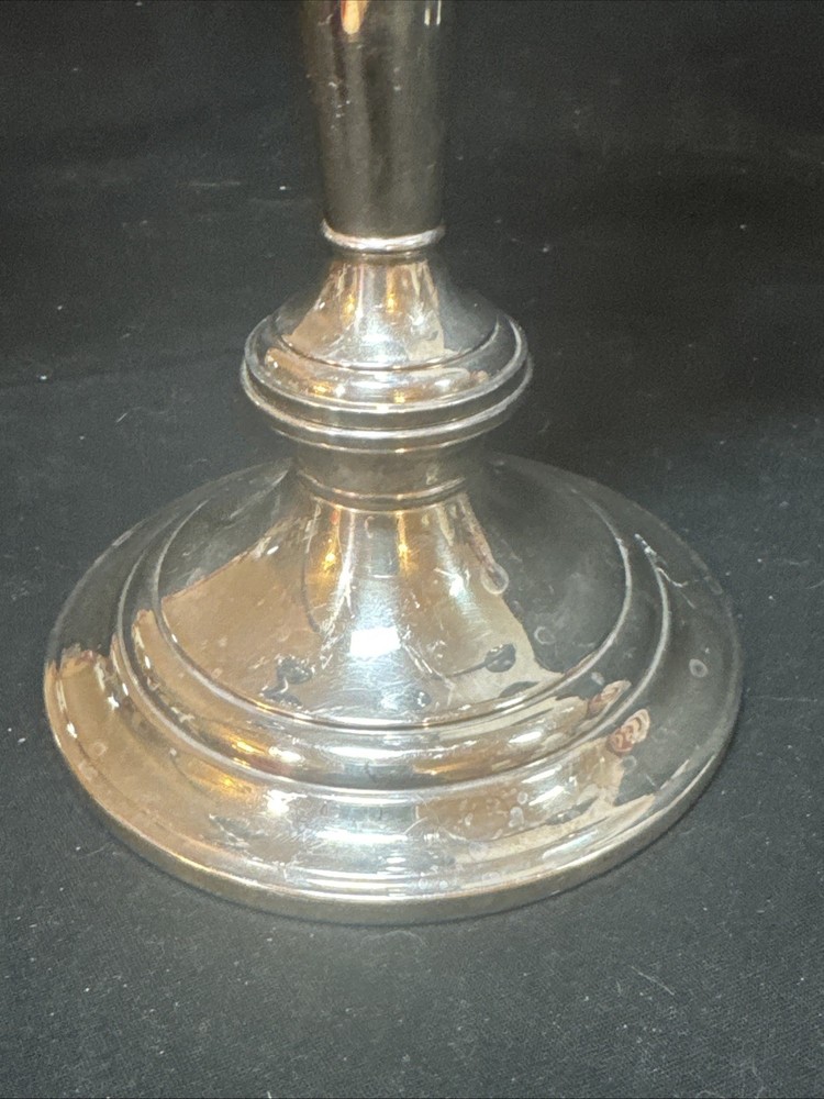 Vintage Gorham Silver Plate 3 Arm Candlestick Electroplated