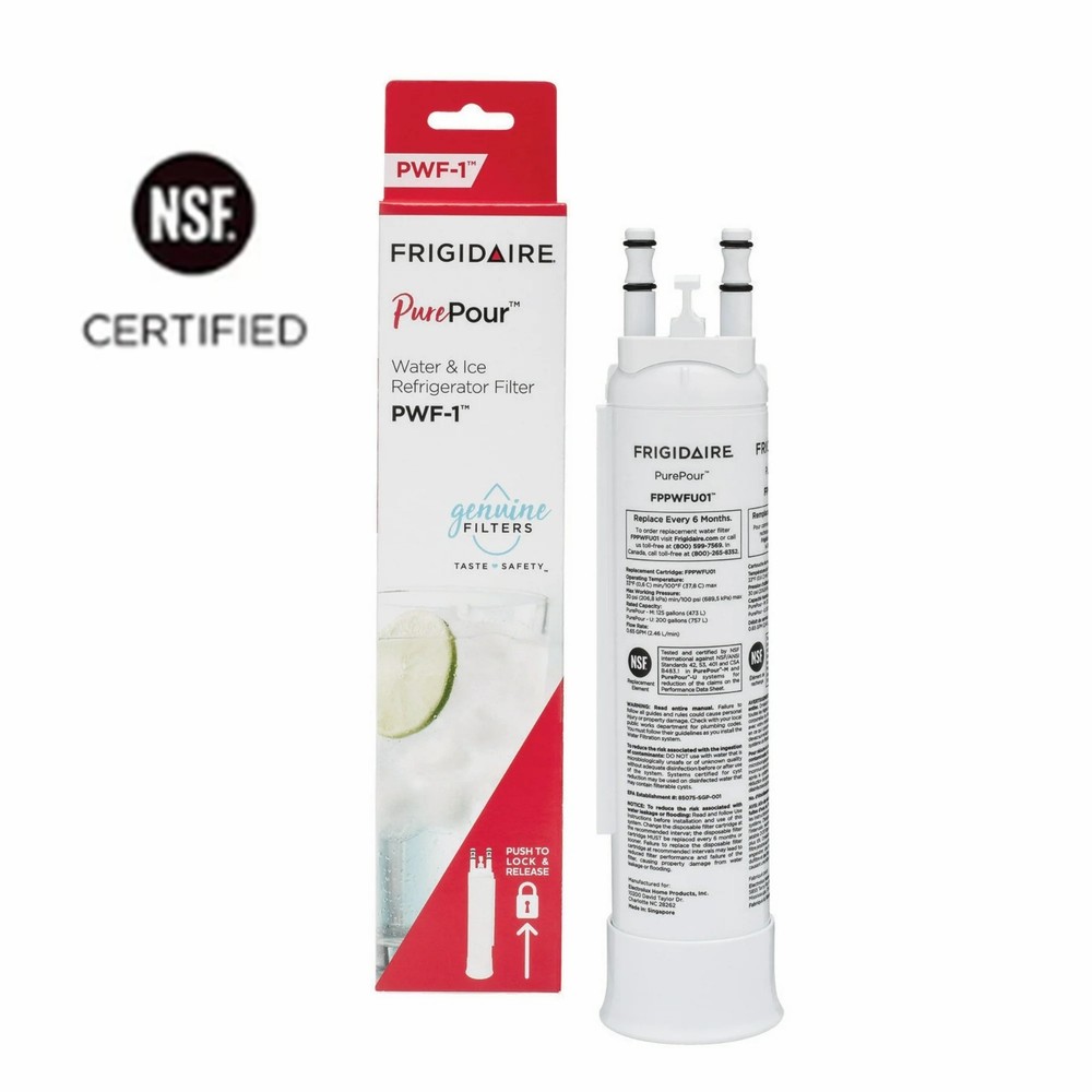 Frigidaire FPPWFU01 PurePour PWF-1 Refrigerator Water Filter-4PACK