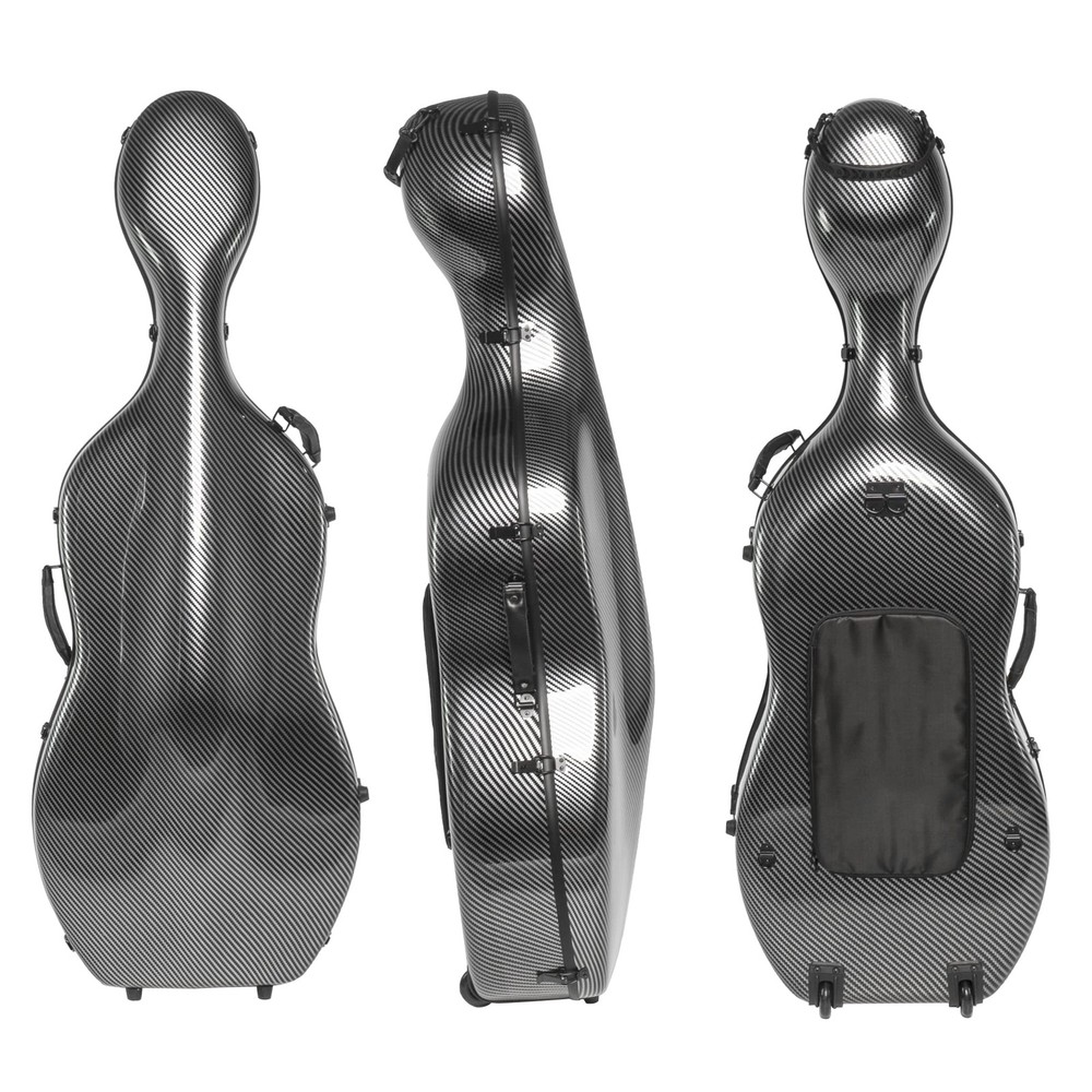 Polycarbonate Cello Case - Light 8.5lb Wheels - Silver - CP-7001
