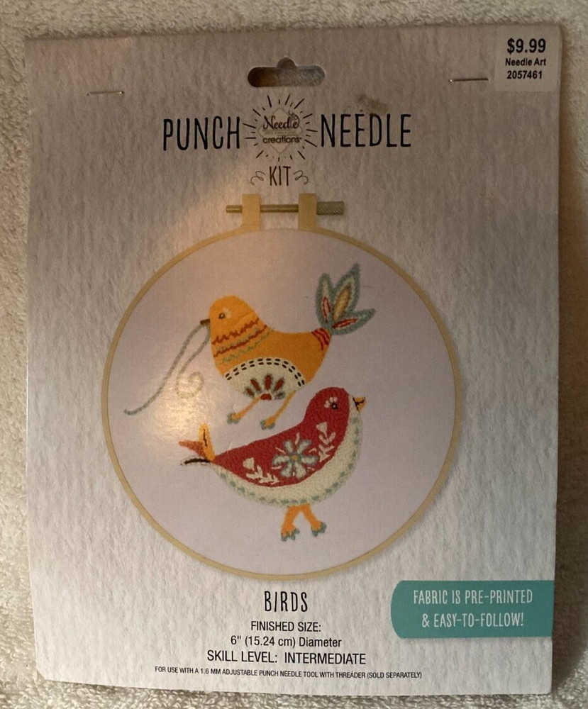 Needle Creations ~Birds~ Punch Needle Kit-New