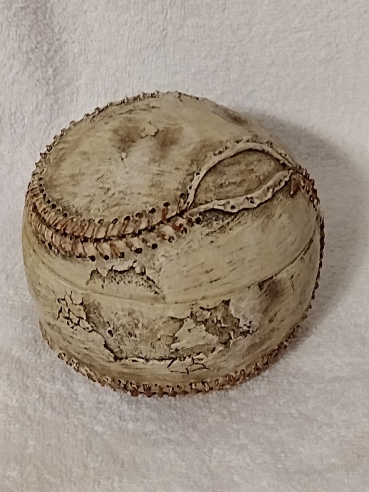 Softball decorative container For Storage, Holds, Keys, Coins Whatever. Nice
