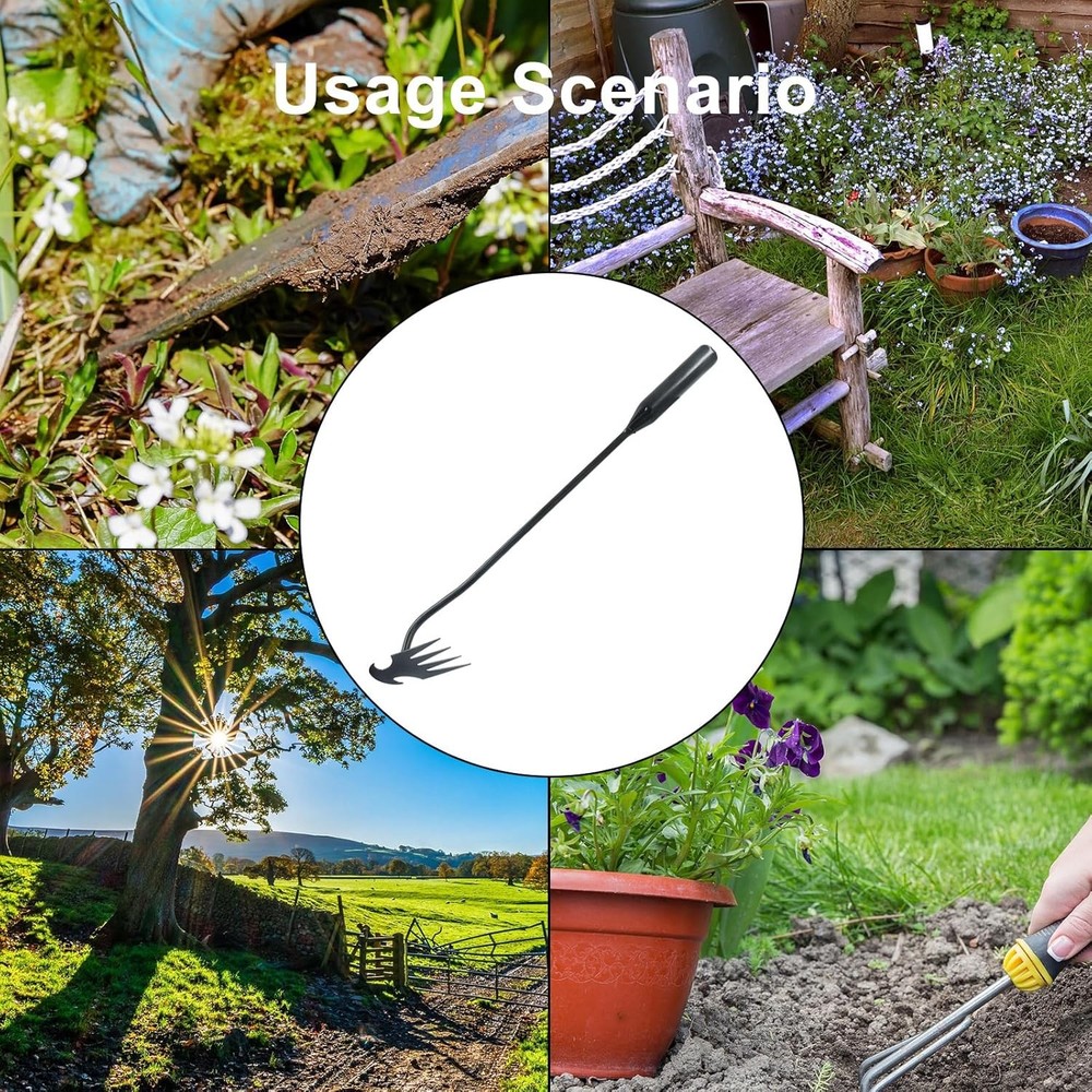 2Pcs Weed Puller Tool Garden Uprooting Weed Pulling Tools, 15.7" Portable Stainl