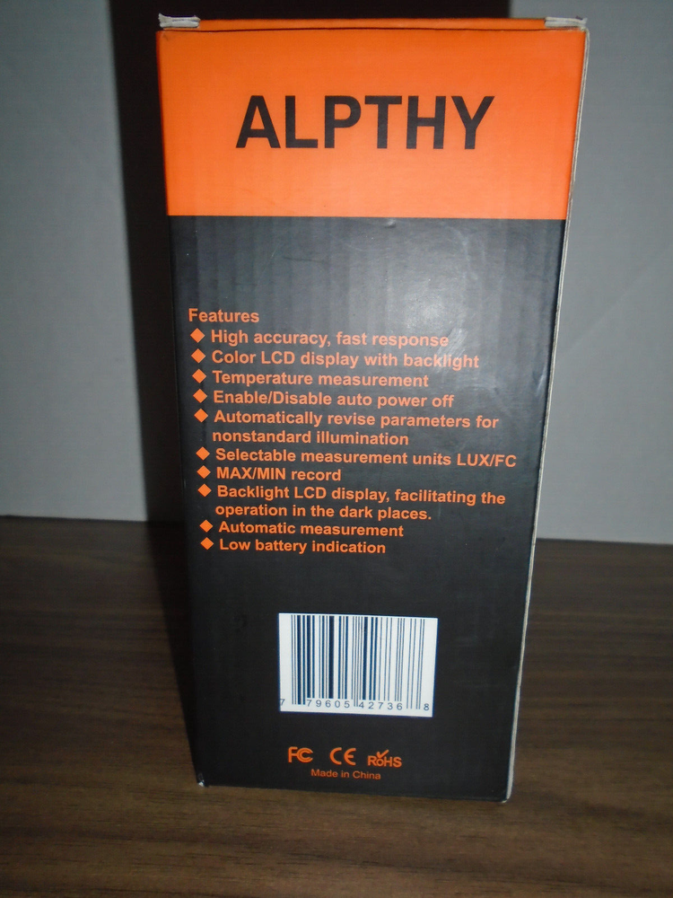 Alpthy Light Meter MT-912