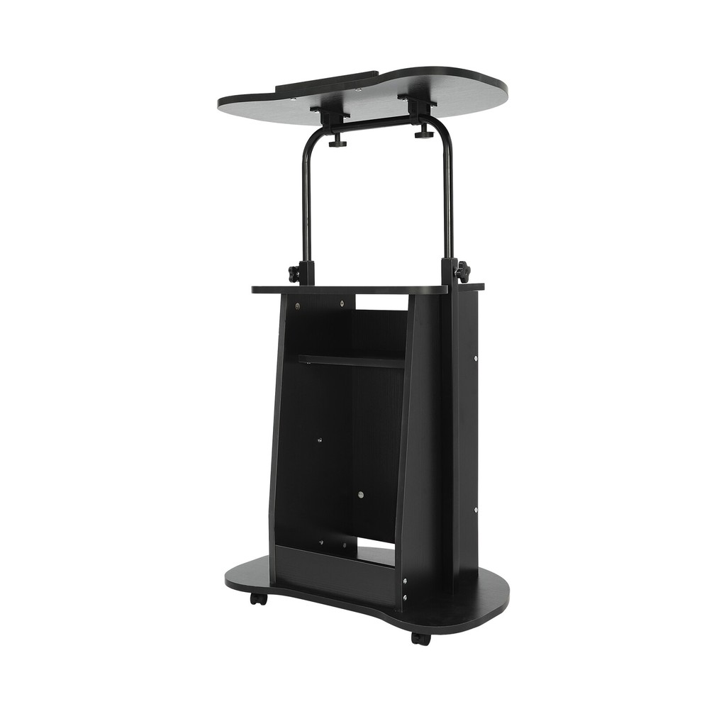 Portable Height Adjustable Presentation Stand with Rolling Wheels