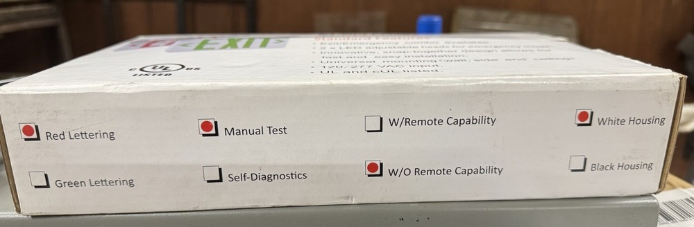 Light Fixture Industries COMBOC-R Exit Lights