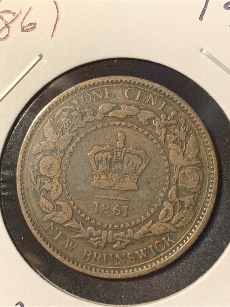 1861 NEW BRUNSWICK (CANADA) CENT ~ NICE ~