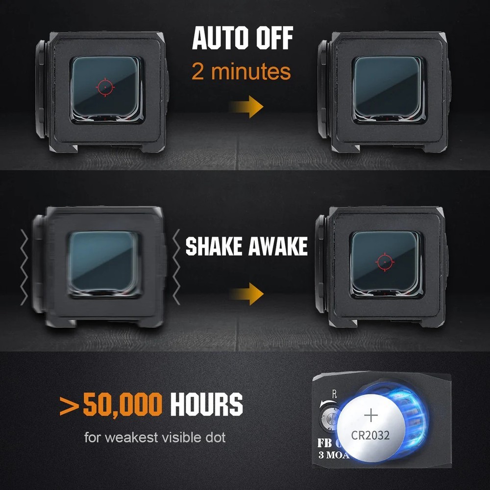 Red Dot Shake Awake Solar Multi Reticle – Fits CZ Shadow 2 OR - adapter included