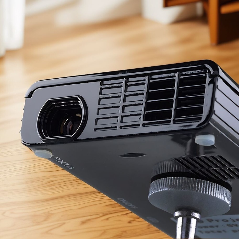 DLP E06 Android Smart Mini LED Dual Core Bluetooth Remote Projector Black NIB