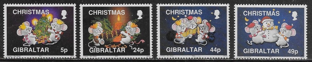Gibraltar Scott #'s 649 - 652 MNH