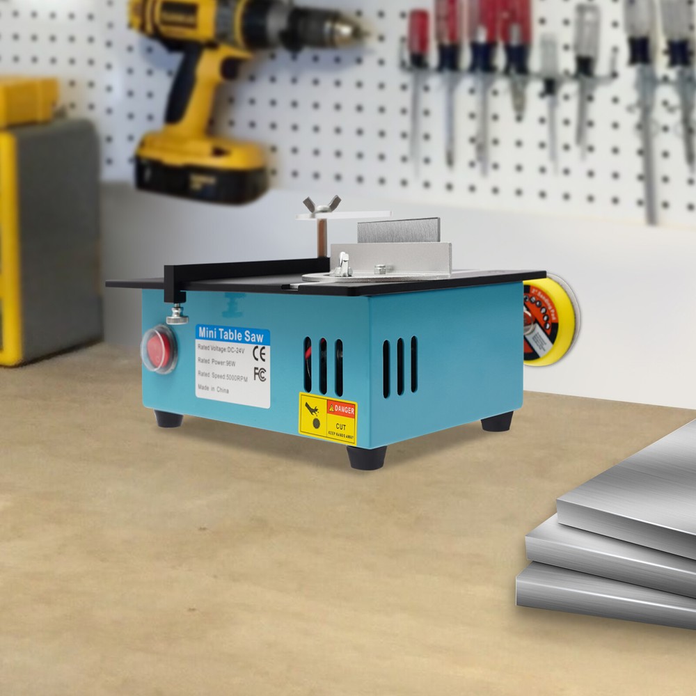 Mini Table Saw Adjustable Small Table Saw Adjustable Mini Table Saw with 4 Blade