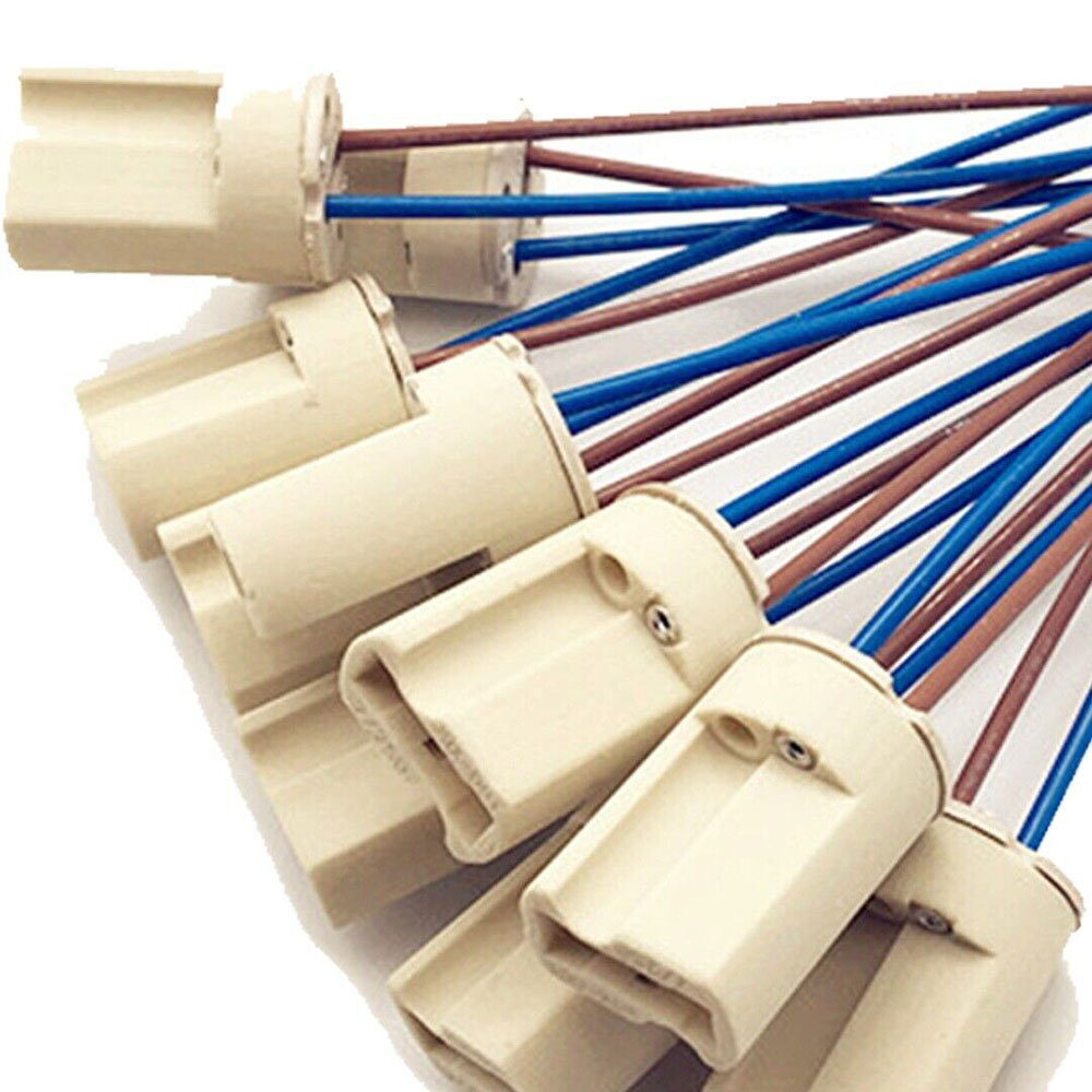 10pcs G9 Base Ceramic Lamp Holder Socket & Cable LED bulb down Light