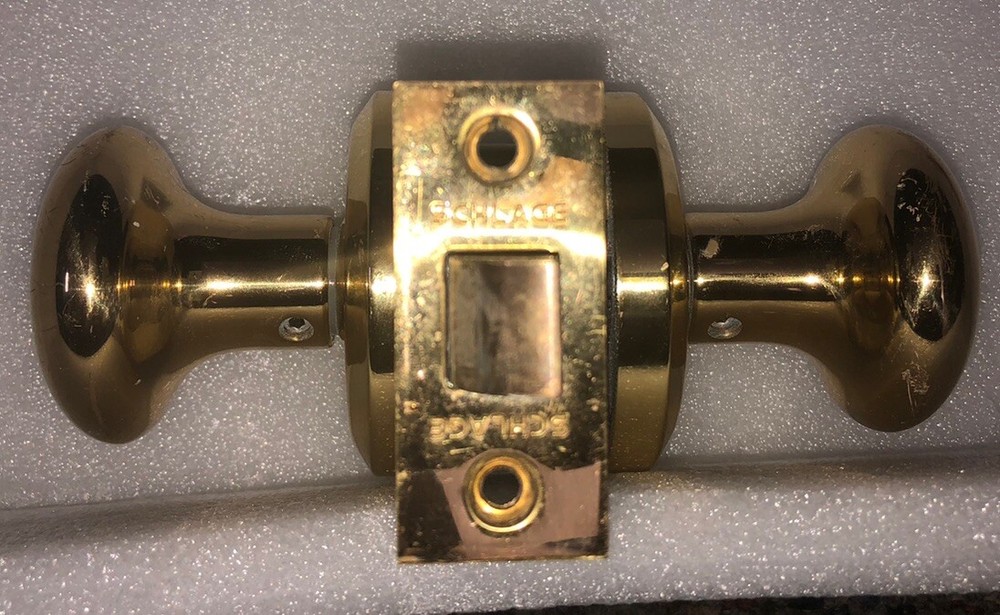 Baldwin Solid Polished Brass Passage Door Knob Set 2-3/4” Backset Heavy 2# 14oz
