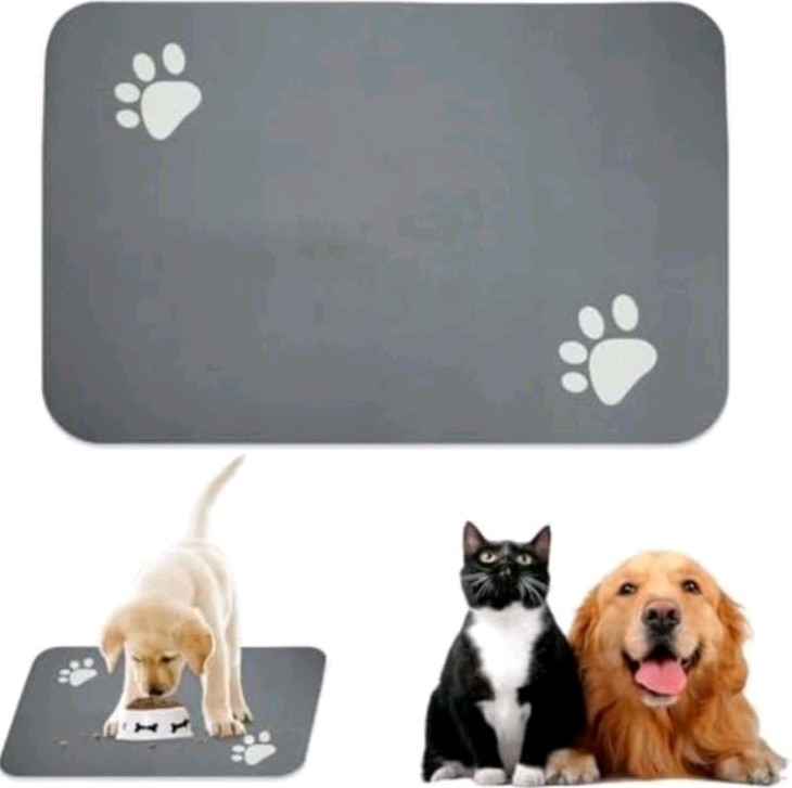 Pet Feeding Mat - Gray