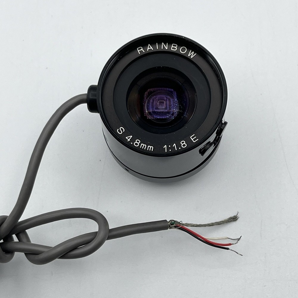 Rainbow Security Camera Lens - S 4.8mm 1:1.8 E - Model 001260 - B807 - Japan