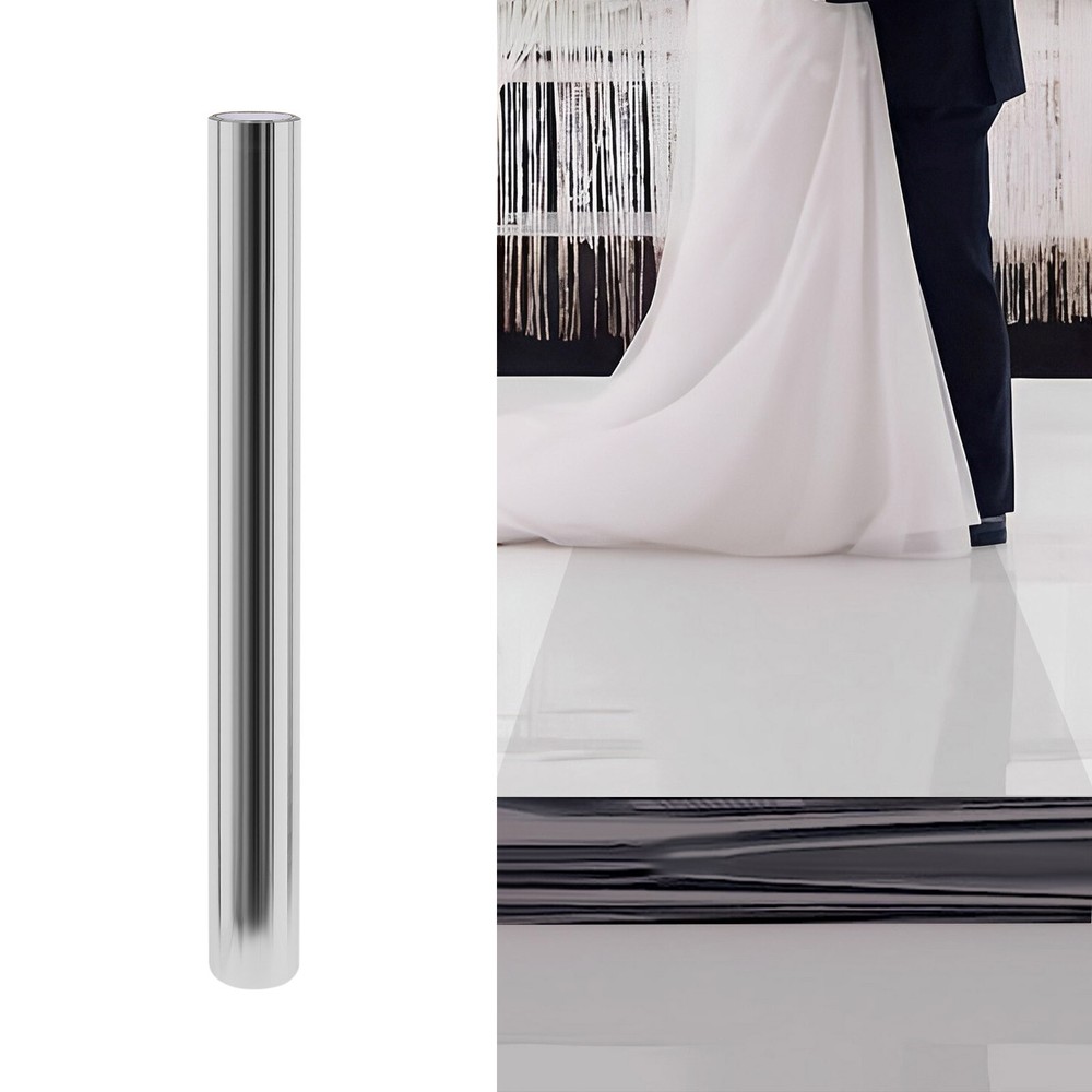 65*3ft Aisle Runner Mirror Rug Double Sided Carpet Wedding Silver Decorations US